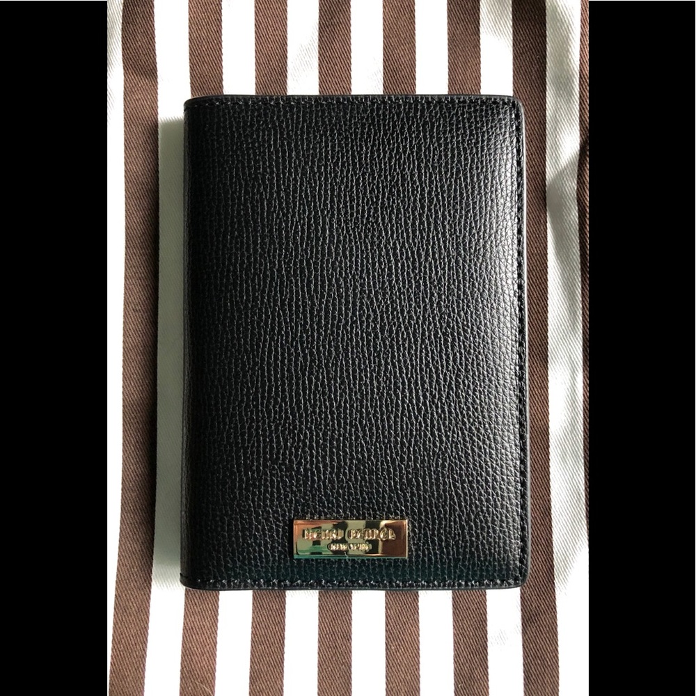 Henri Bendel Blk. Leather Passport Cover, NWT